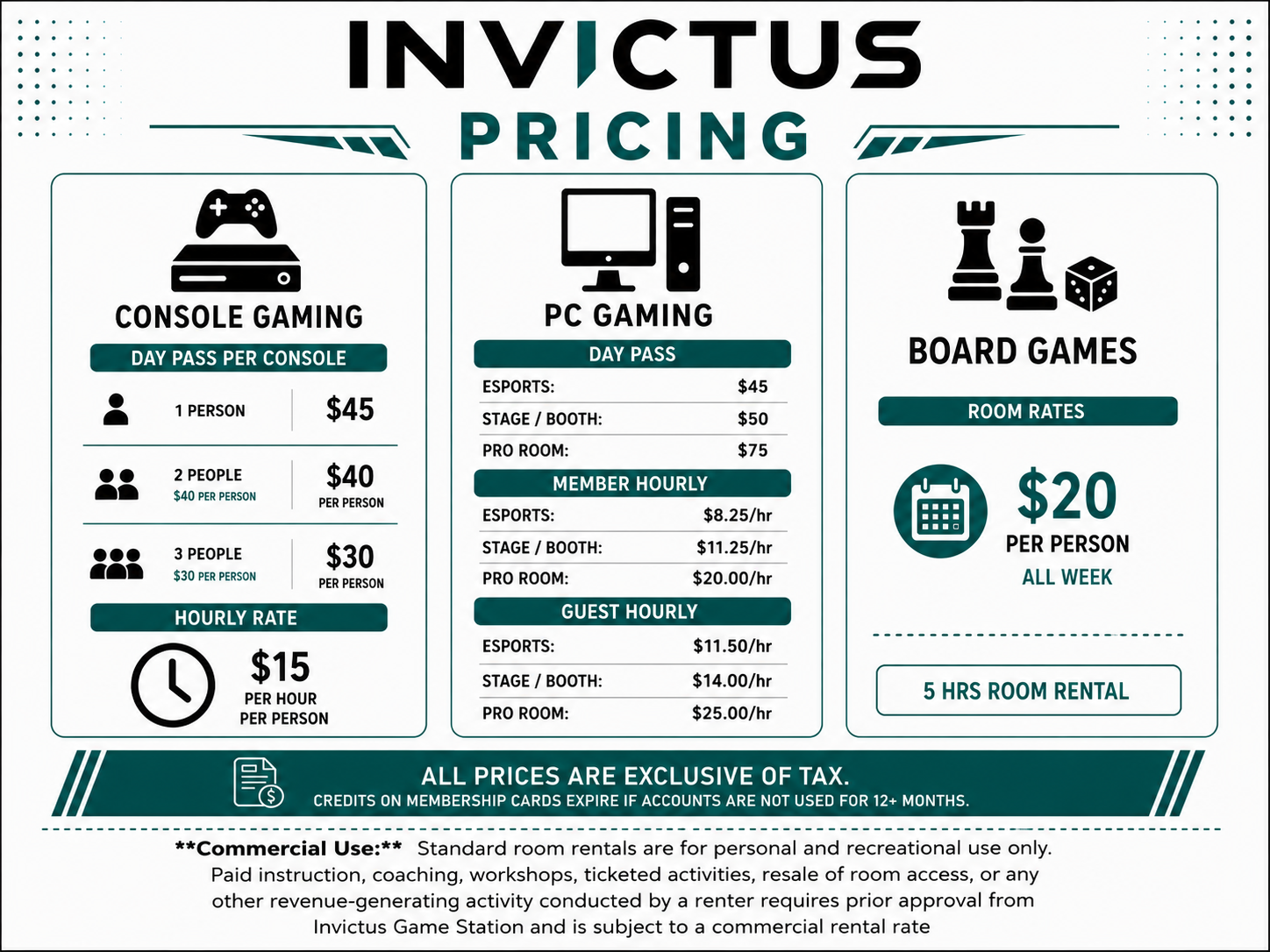 Rates / FAQ